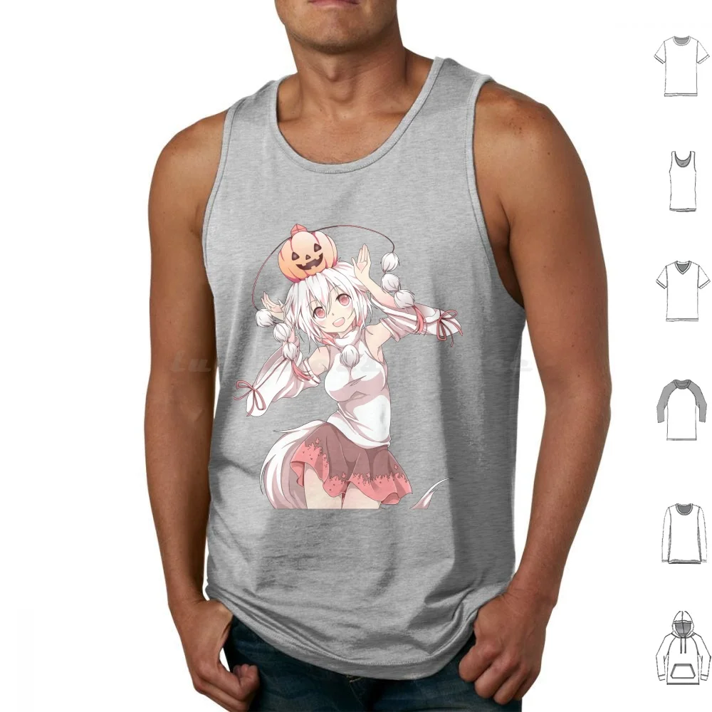 

Momiji Has A Pumpkin Tank Tops Print Cotton Awoo Momiji Inubashiri Momizi Touhou Touhou Project Anime Cute Kawaii Danmaku