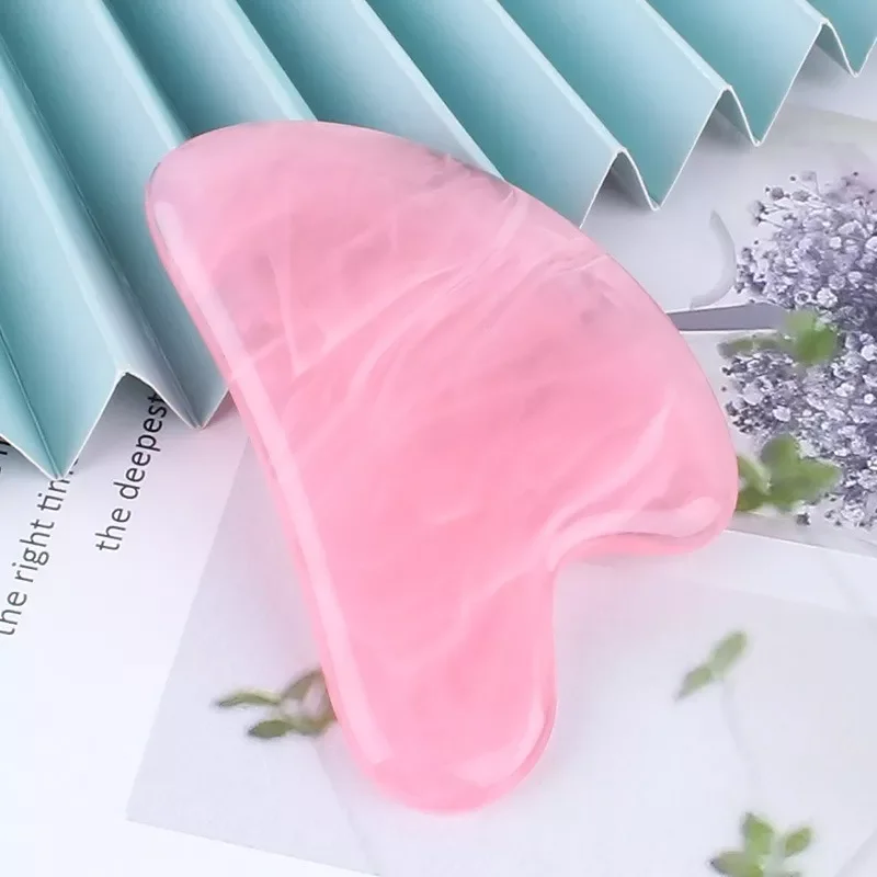

Resin Gua Sha Scraper Board Massage Jade Guasha Stone for Chin Neck Face Lifting Wrinkle Remover SPA Beauty Care Tool