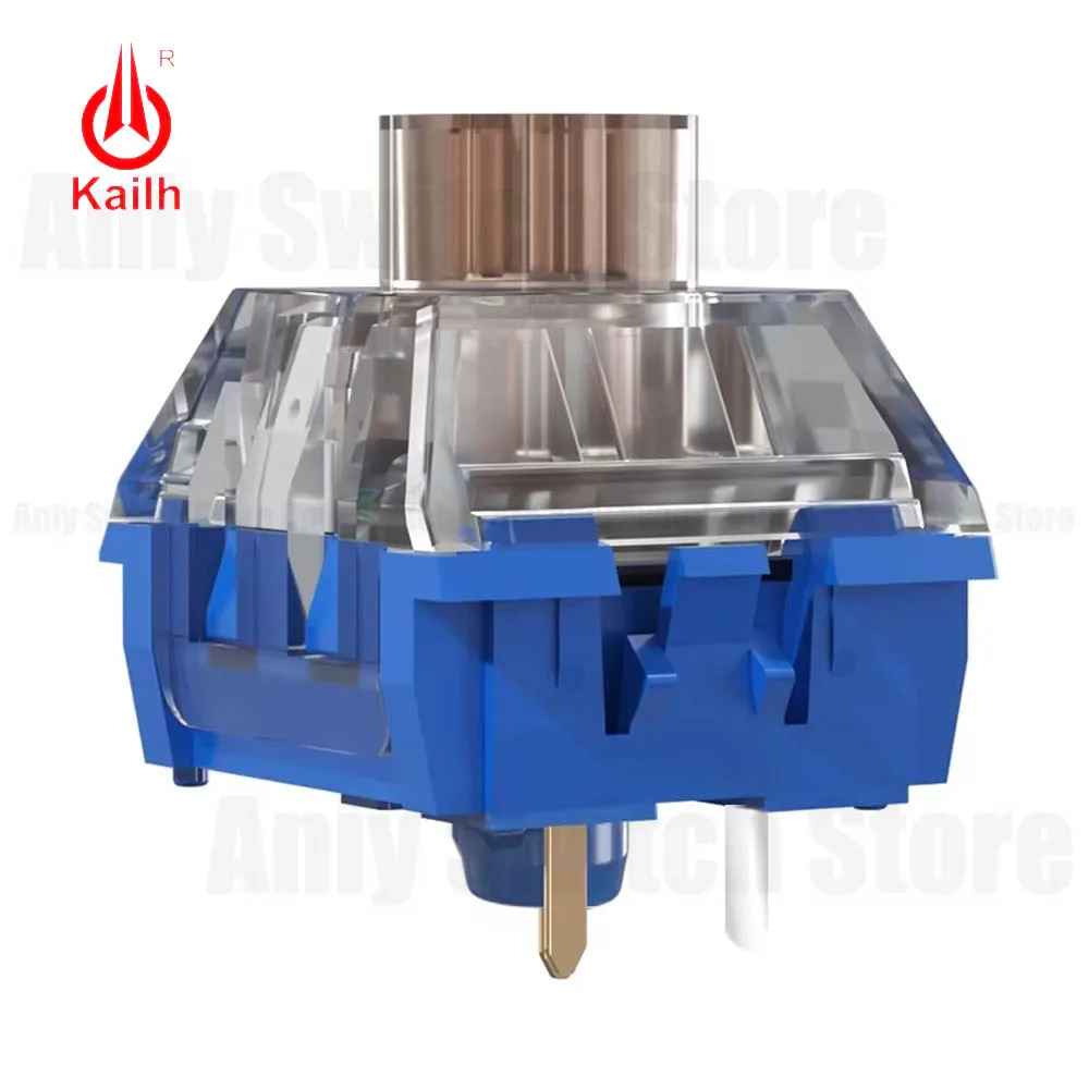 Фото Kailh Deep Sea Box бесшумный переключатель 5-контактный линейный тактильный 45 г Pro Whale Islet переключатели RGB прозрачная смазанная механическая клавиатура GK61 №1