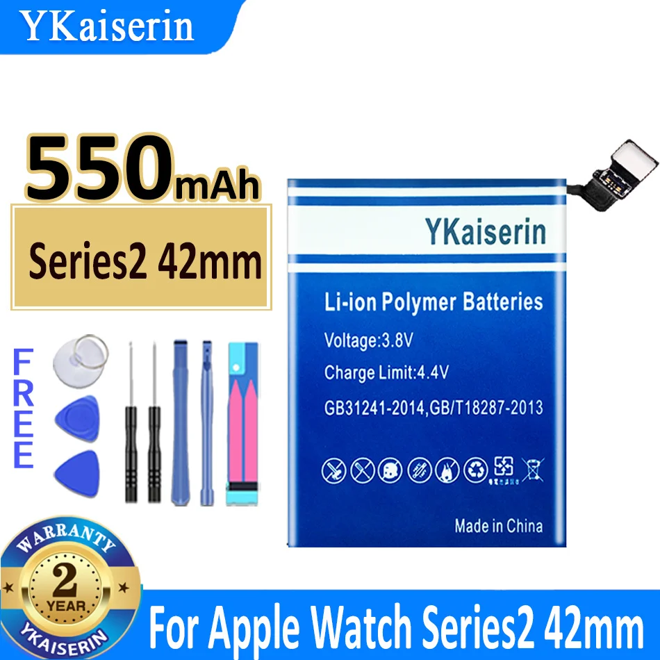 

YKaiserin Battery for Apple Watch iWatch Series 2 3 4 Series2 Series3 Series4 S2 S3 S4 42mm 44mm 38mm GPS LTE S 2 3 4 Batteria