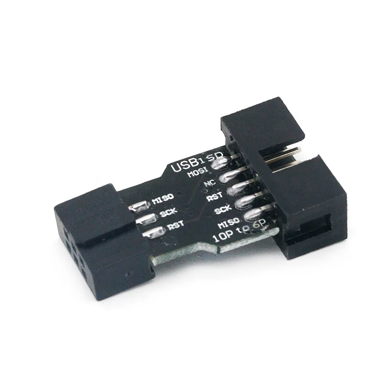 

Преобразователь 10-6 контактов в стандартную 10-контактную на 6-контактную плату адаптера для ATMEL STK500 AVRISP USBASP ISP преобразователь интерфейса AVR