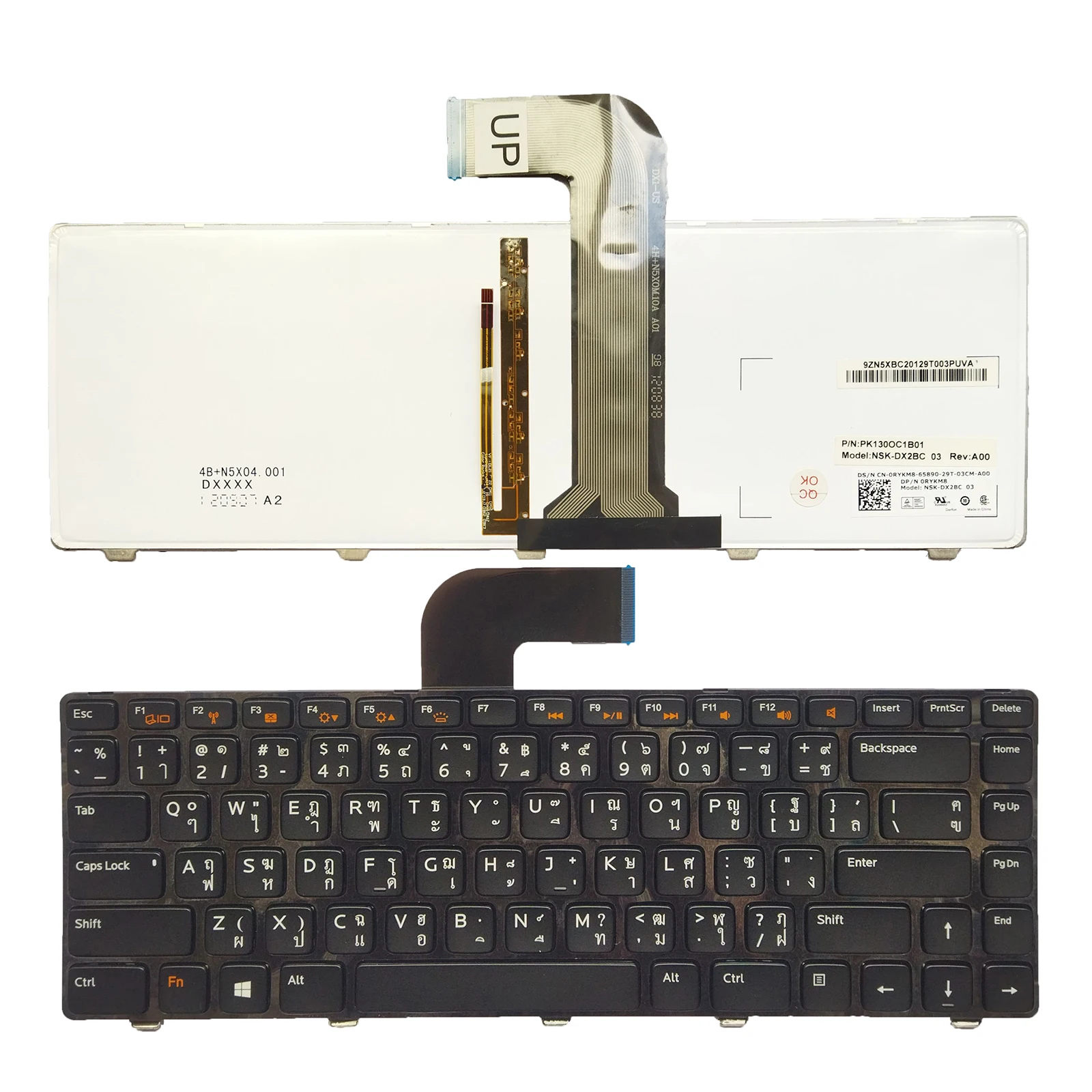 Для Dell Inspiron 14R N4050 M4040 N4110 N4120 M4110 15R N5040 N5050 клавиатура с подсветкой TI