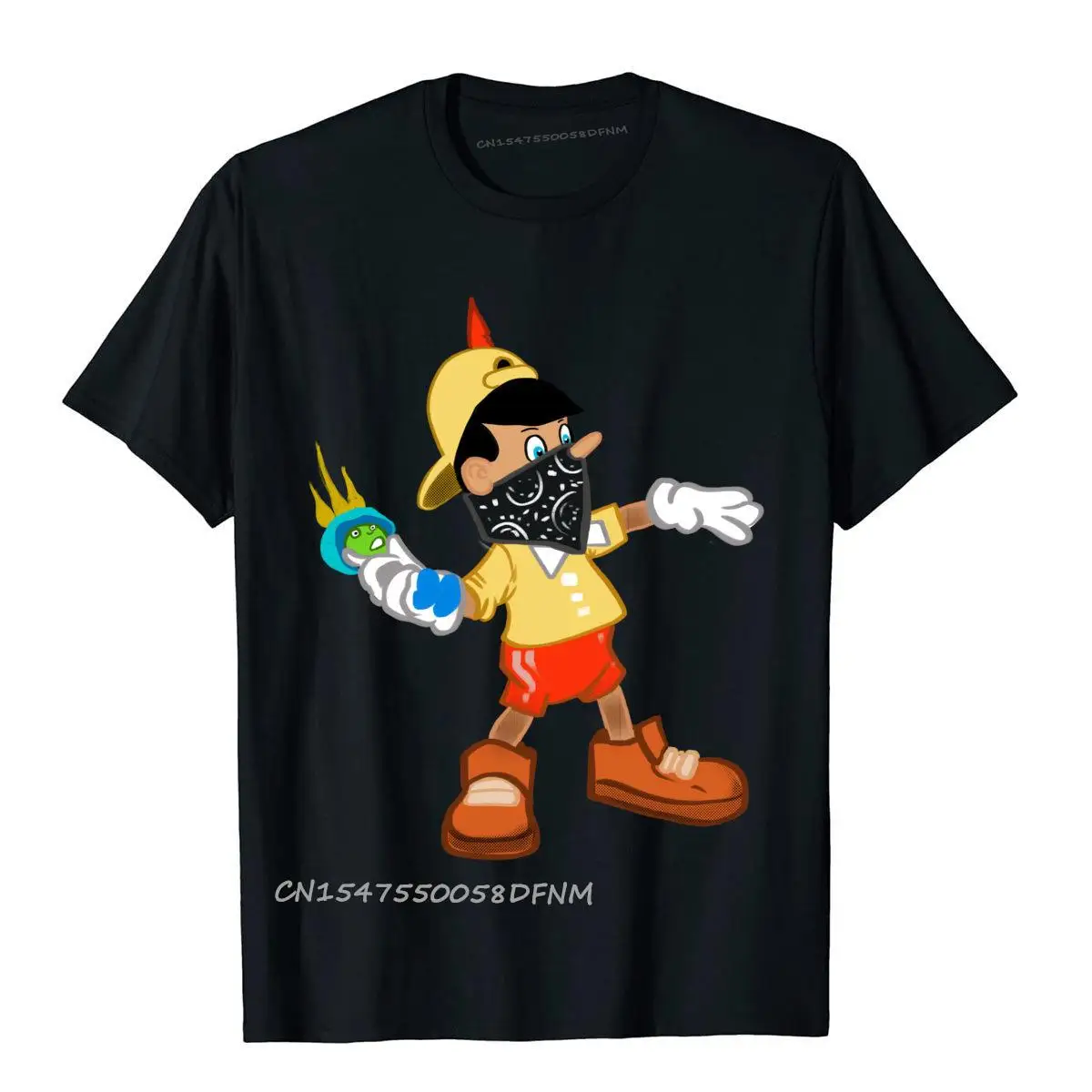 

Masked Adventure Cartoon England Style Tops Tees Brand Premium Cotton Men's T Shirts Funny New Tees