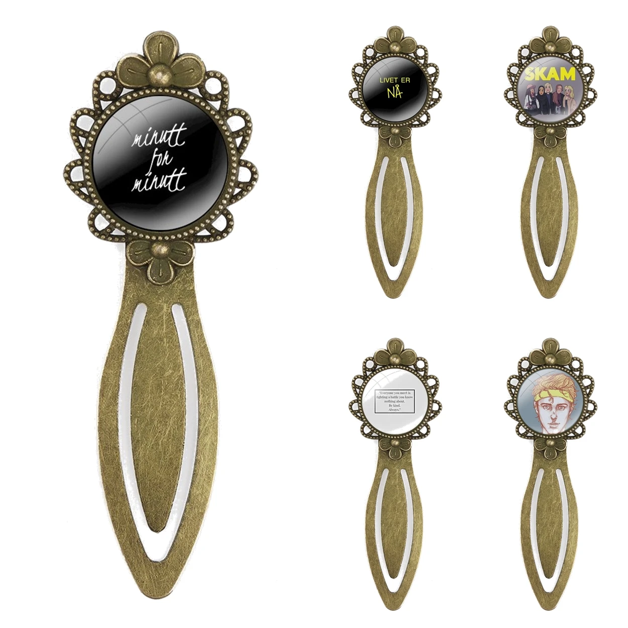 

Creative Metal Bookmarks Gift For Friends Stationery School Office Supply SKAM