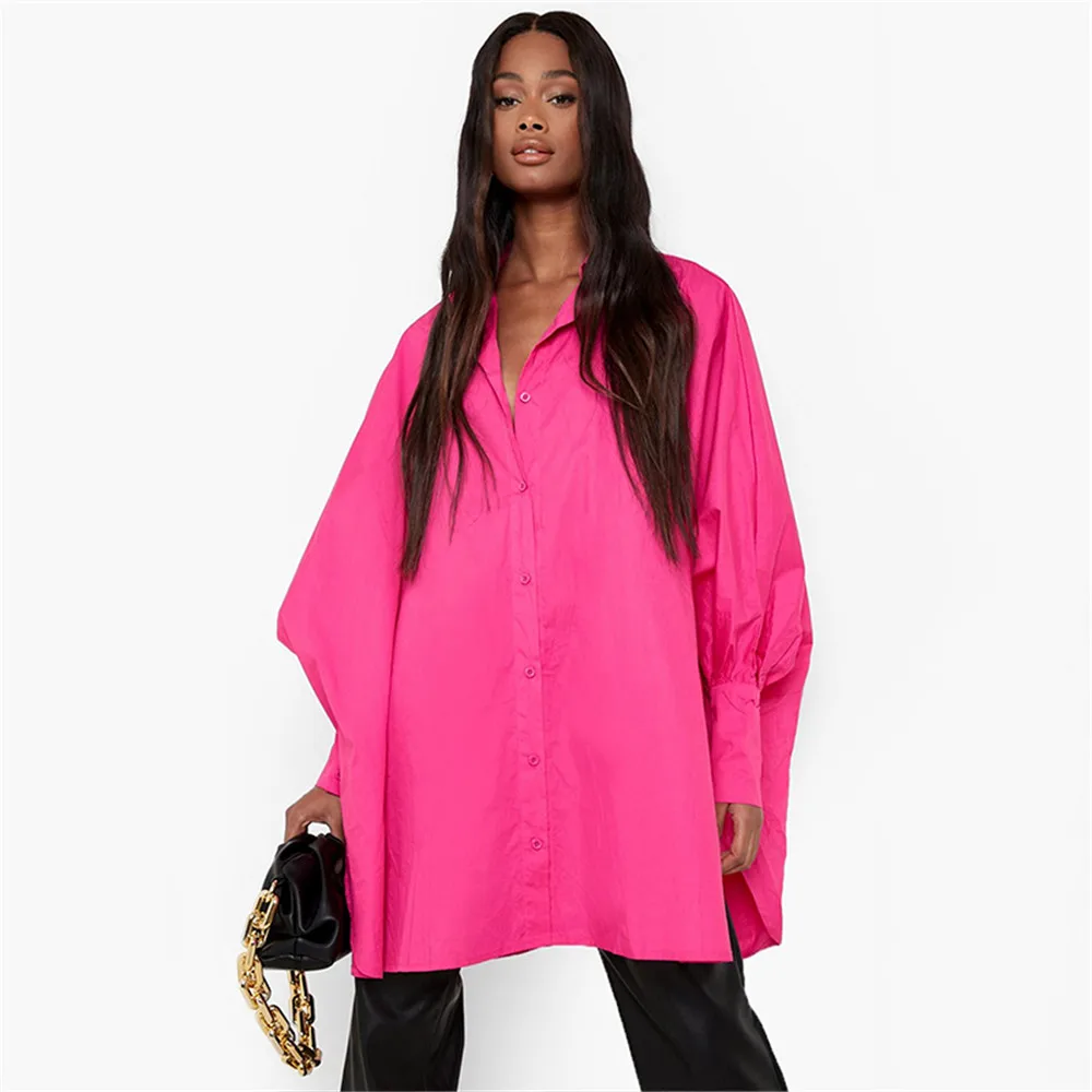 

Женские рубашки и блузки, женская блузка, Топ с длинным рукавом, Повседневная Свободная футболка в офисном стиле с отложным воротником для м...