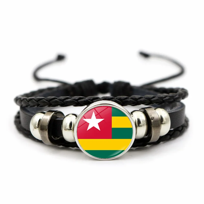 Infinity Love Togo Bracelet Handmade Flag Charm Women Men Leather Bracelets &amp Bangles Jewelry |