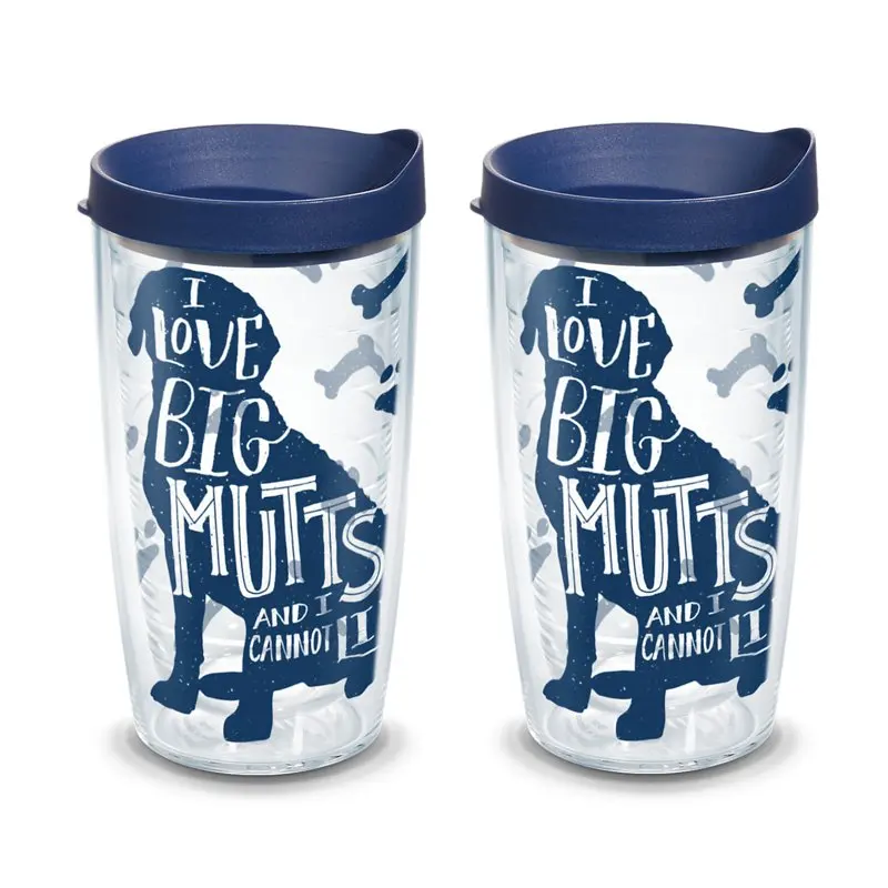 

Love Big Mutts and I Cannot Lie 16 oz Tumbler with lid, 2 Pack Ant outworld Insect terrarium Ant farm water feeder Formicarium A