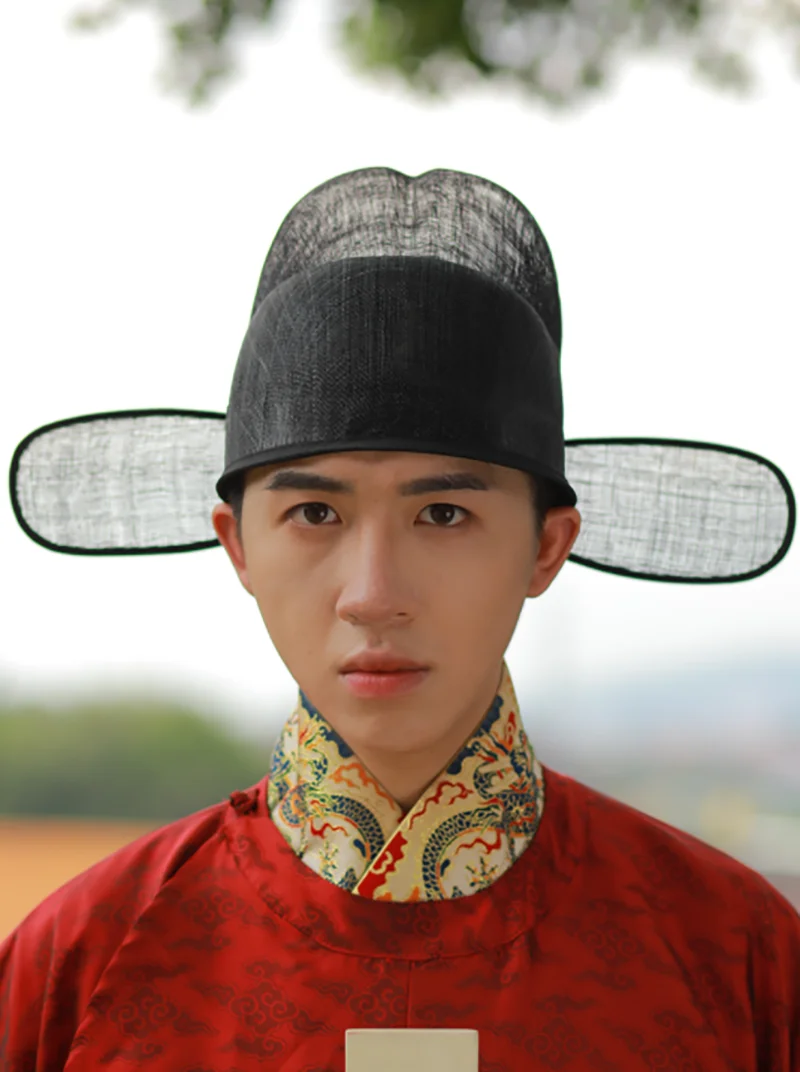 Black Gauze Hat Men Ancient Chinese Hanfu Hat Men Ming Dynasty Male Cosplay Headdress Hanfu Hat Black For Men Women