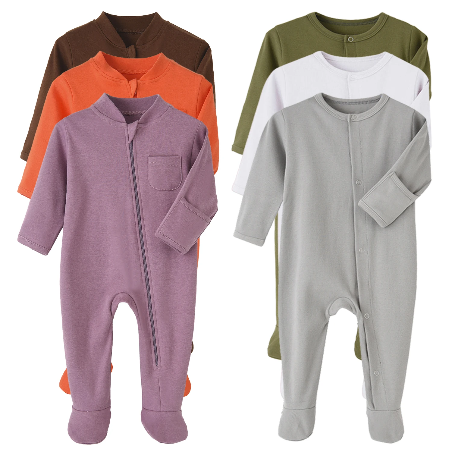 

Baby Rompers Newborn Sleepsuits INS Pajamas Sleepwear Sleepers 100% Cotton Autumn Spring Ropa De Bebe Grows Growing 0-12M Infant