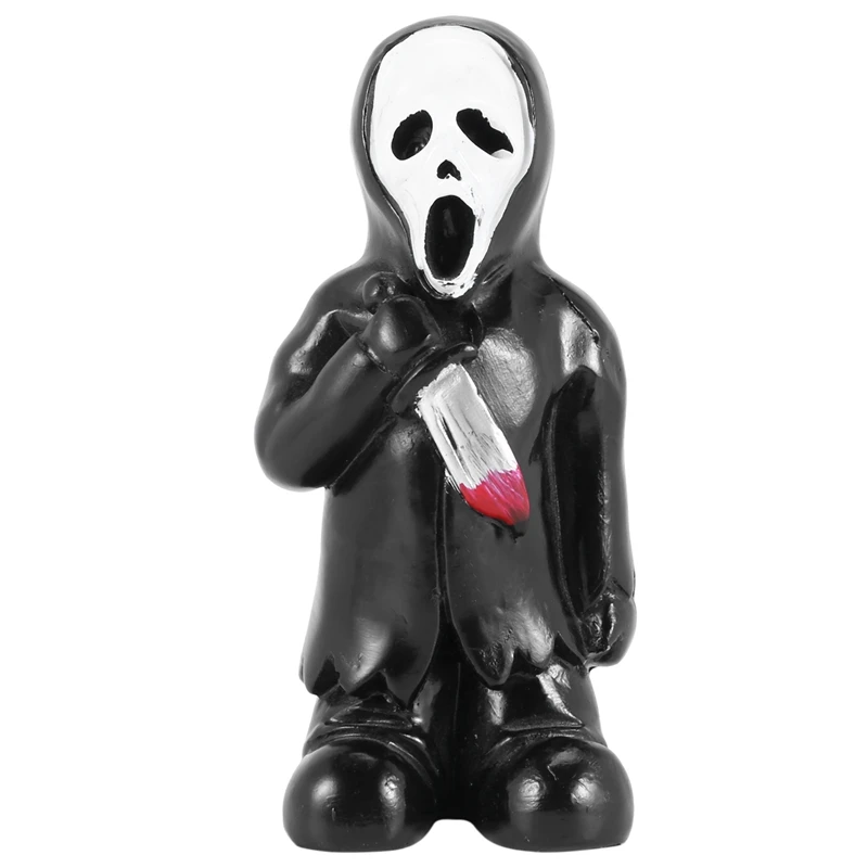 

Фигурка ужаса из триллера, украшение на Хэллоуин, уличная жуткая кладбище, гравировка, скульптура, садовая статуя, полимерные украшения