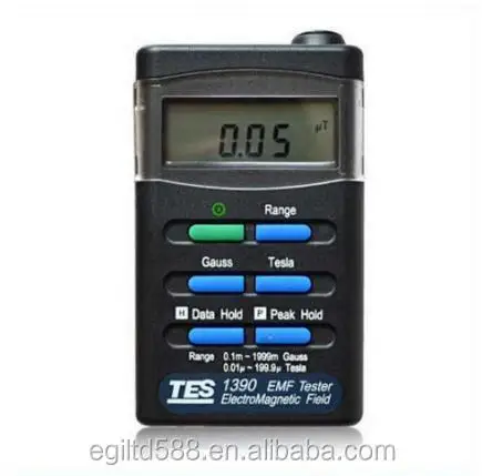 

TES TES-1390 Radiation Detectors EMF Gauss Field Meter Electromagnetic Wave Tester