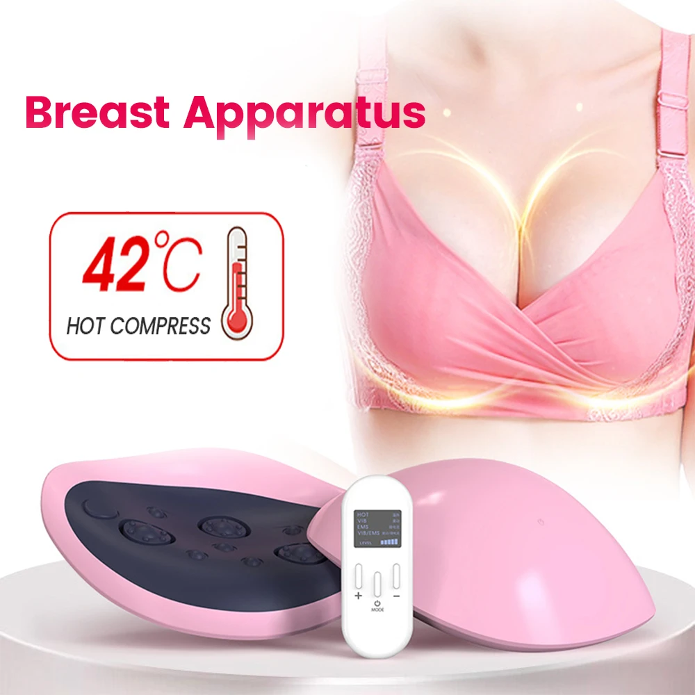 

EMS Vibration Breast Enhancer Electric Heated Breast Enlargement Chest Enlargement Massager Anti-Chest Sagging Device Up Bra Cup