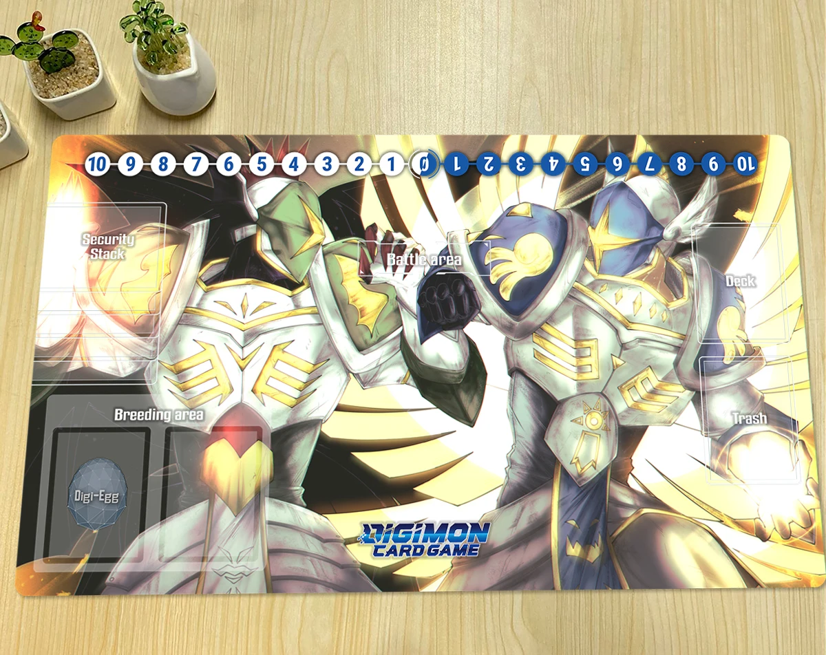 

Digimon Playmat Seraphimon DTCG TCG CCG Board Game Trading Card Game Mat Anime Mouse Pad Custom Rubber Desk Mat Free Bag 60x35cm
