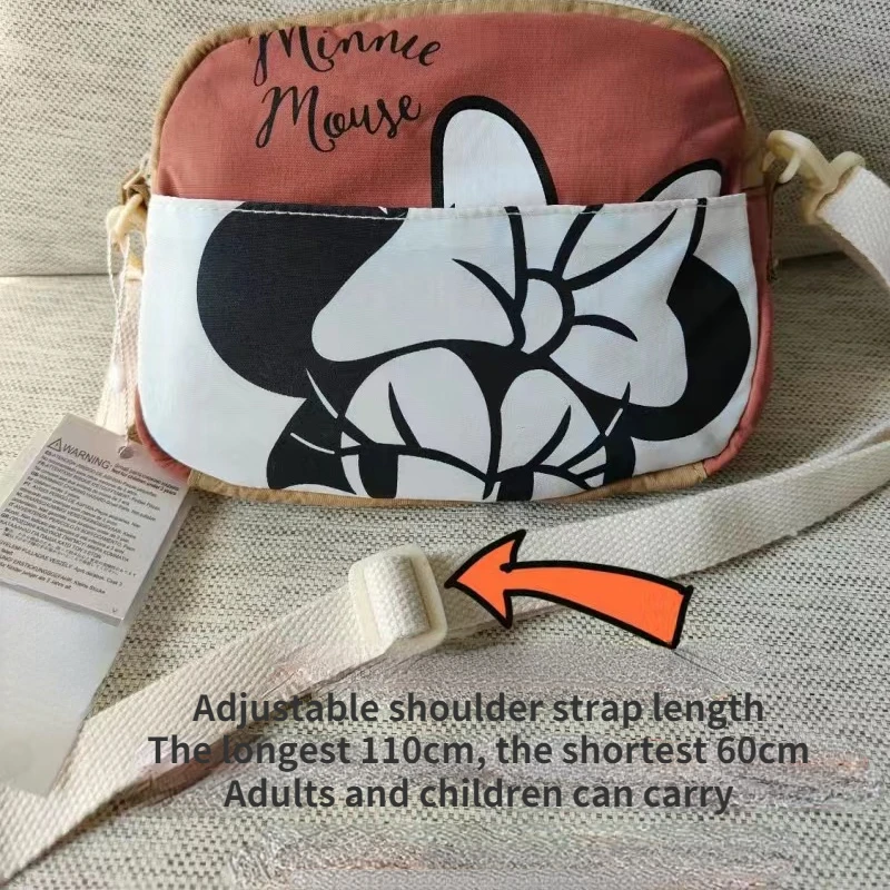 

Disney Down Material Mobile Phone Bag Children's Bag Mickey Mouse Cute Female Simple Fashion Sweet Messenger Shoulder Bag