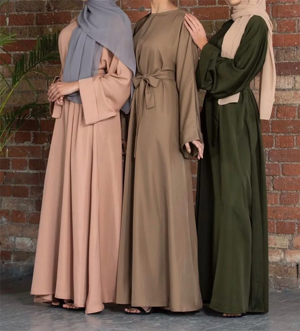 Женское мусульманское платье Wepbel свободное базовое арабское абайя турецкий