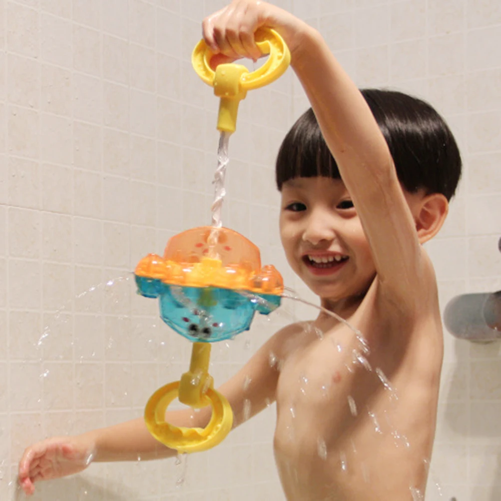 

Детская водная игрушка для купания, вращающаяся игрушка-Осьминог с распылителем воды, милая игрушка-Осьминог для купания, детские пляжные и...