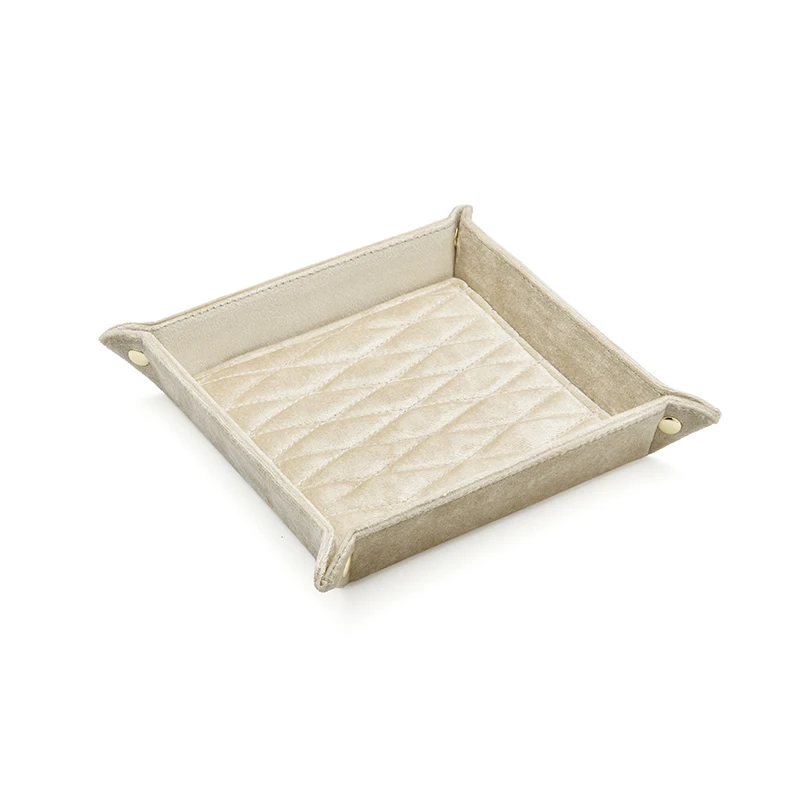 

Вельветовый Штабелируемый дорожный лоток для ювелирных изделий с пользовательским логотипом, поднос для демонстрации колец и серег, настольный органайзер для хранения плюшевых ювелирных изделий, демонстрация ювелирных изделий