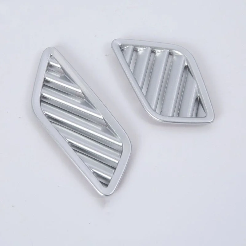 

1 Pair ABS Silver Chrome Strip For Audi Q5L 2018 Front Upper Conditioner Air Outlet Cover Decoration Exhaust Interior Mouldings