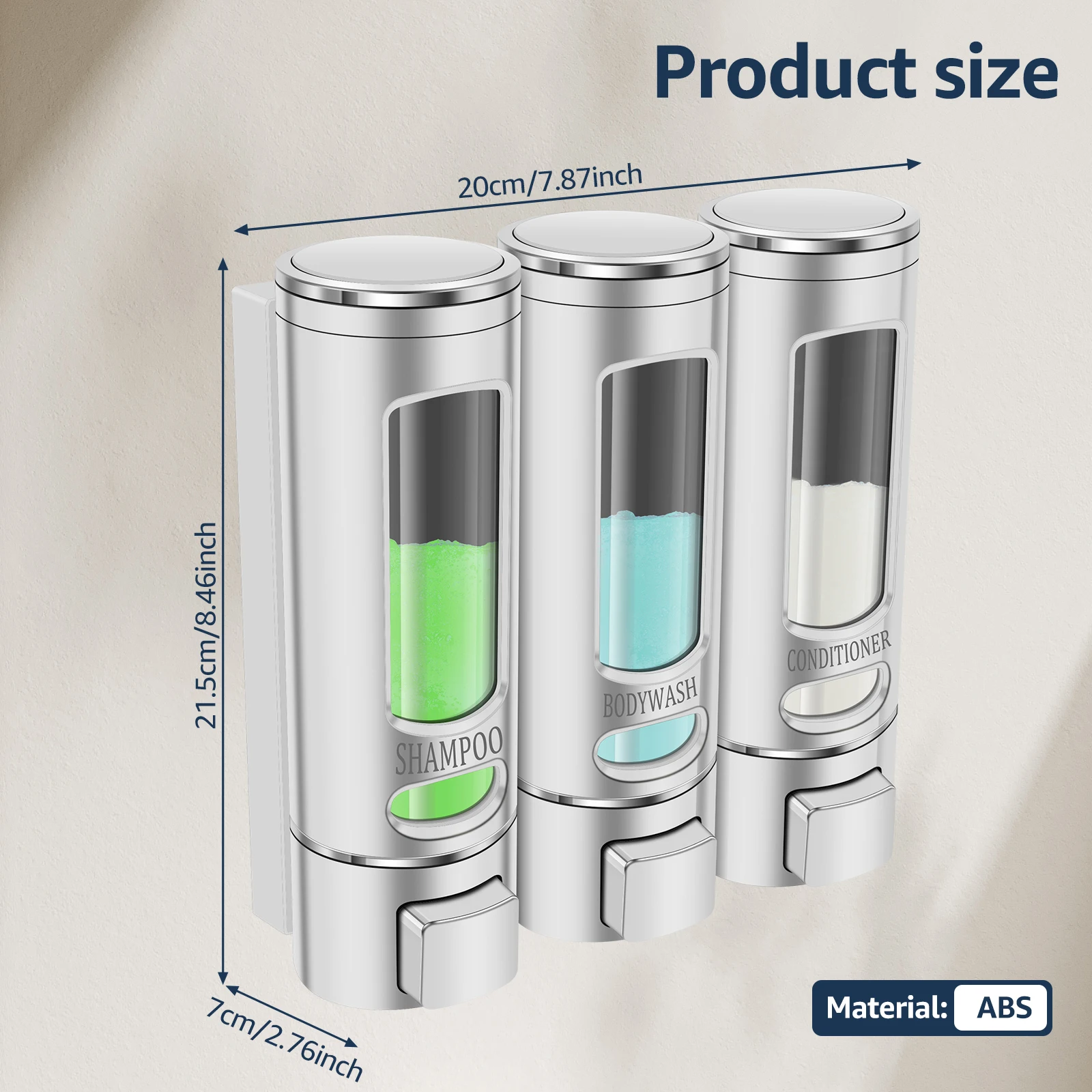 

Диспенсер для жидкого мыла 3 отсека