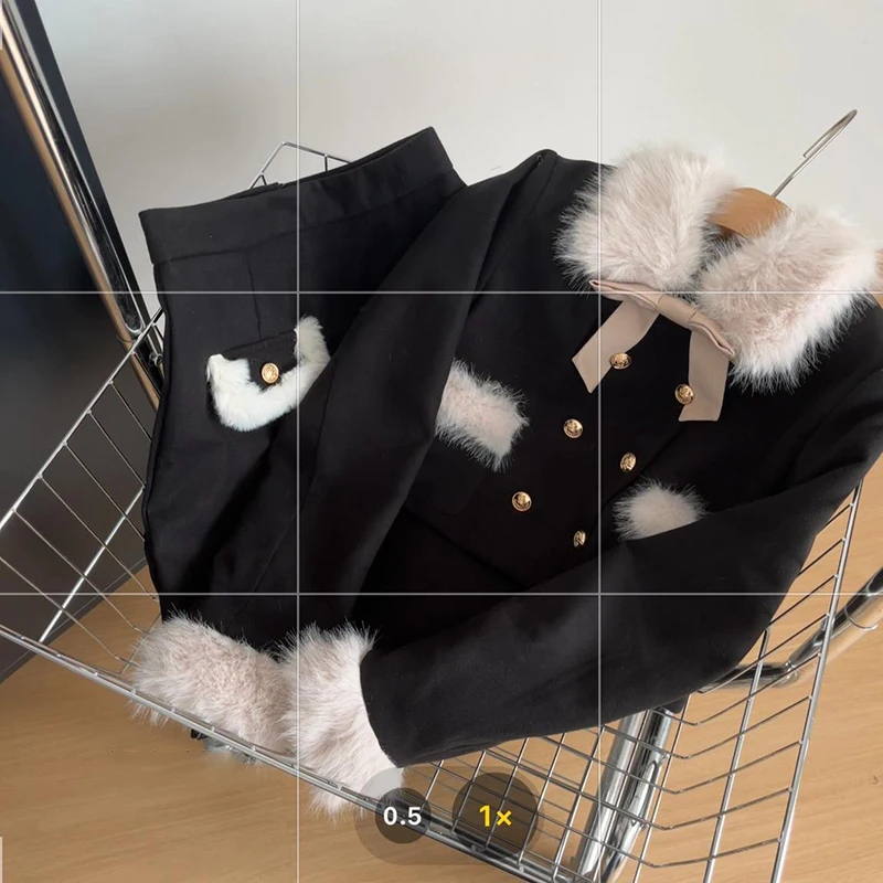 Элегантные женские комплекты из 2 предметов на хлопковой подкладке корейские