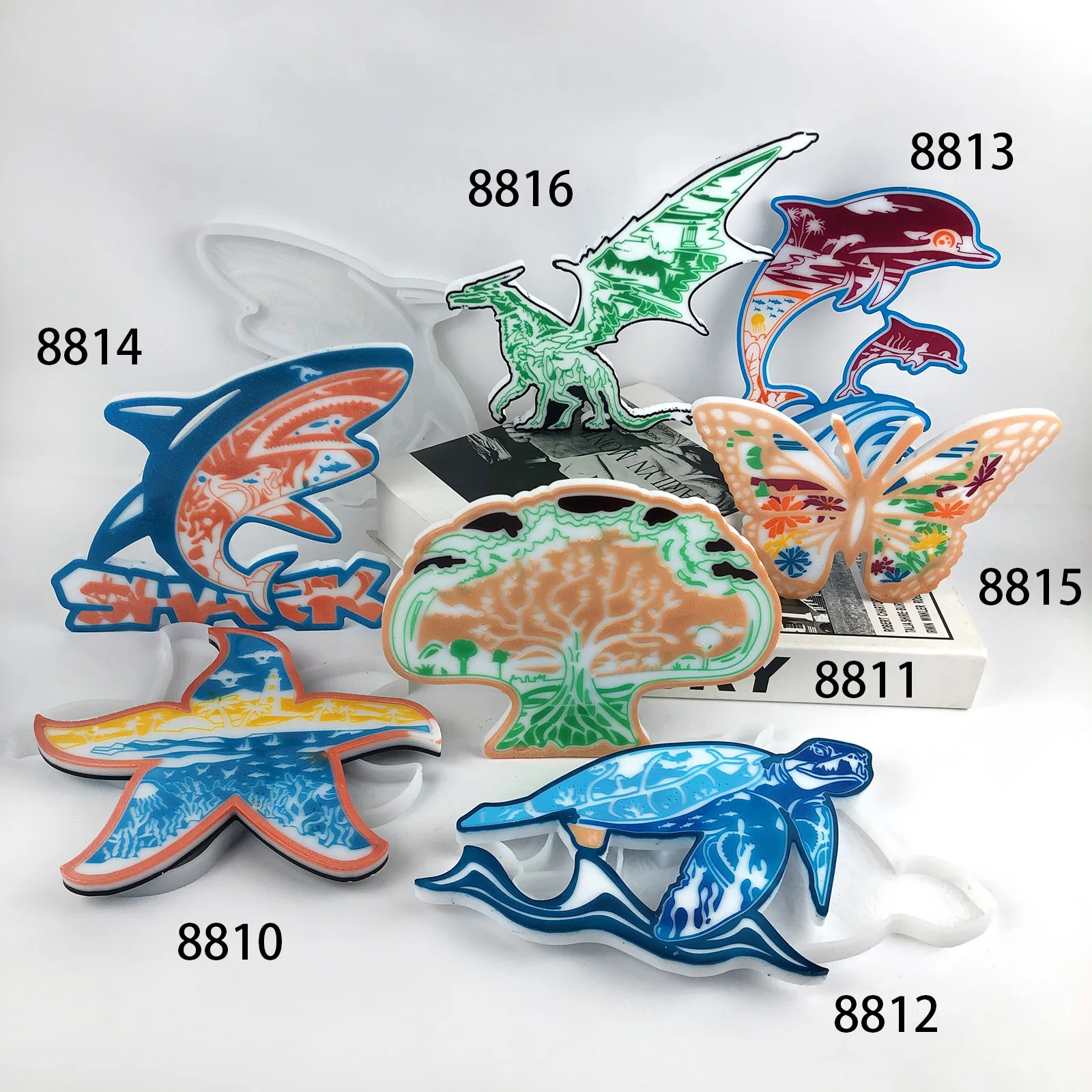 Искусственная смола форма сделай сам для украшения стен в виде дельфина