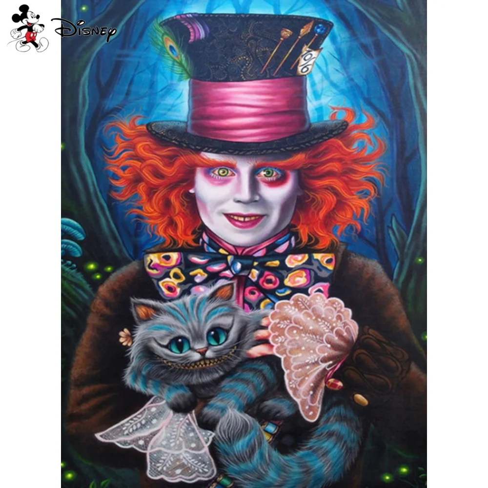 Алмазная картина Disney Сумасшедший Шляпник 30x40 см