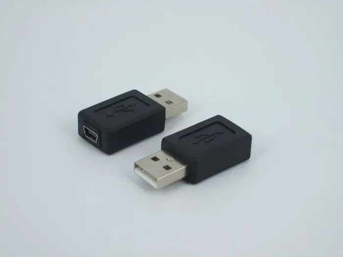 

USB 2.0 adapter mini mini 5P USB male T port USB connector Big mouth small port