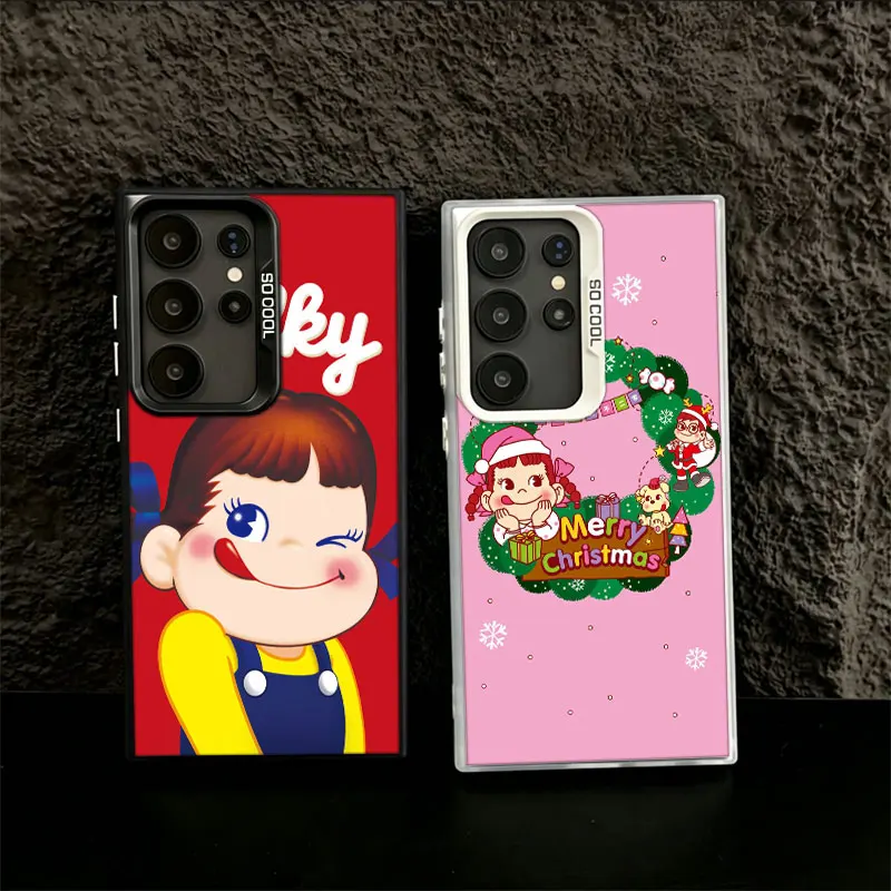 Фото Чехол для телефона F-Fujiya M-Milky P-Peko C-chan с мультяшным принтом для Samsung S26 Ultra S25 Edge S24 FE S23 FE S22 Plus Galaxy S21 S20. №1