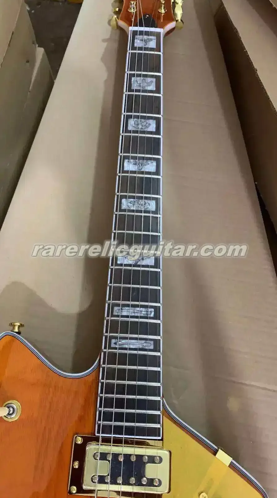 Cochran Западная оранжевая электрическая гитара Билли Бо Юпитер наконечник