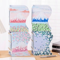 4pcs desk accessories and organizers retractable book stand large folding stretching book against the book stopper put bookcase
