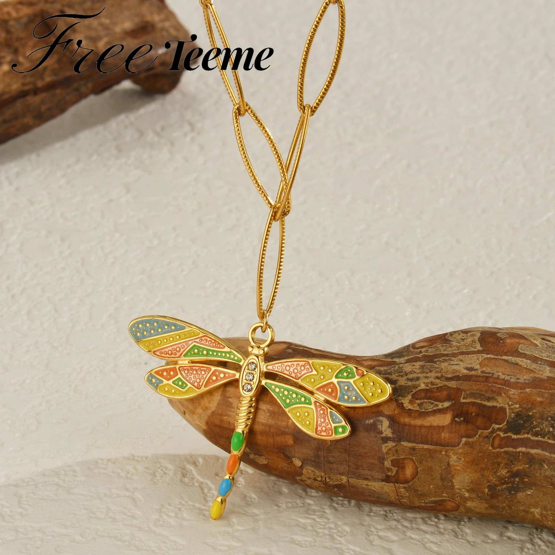 Женское ожерелье с подвеской из нержавеющей стали