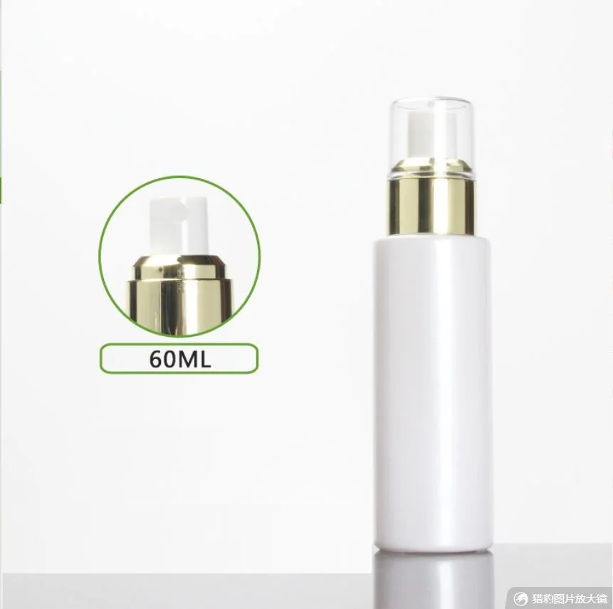 60 мл матовая/зеленая/синяя стеклянная бутылка золотой флакон с помпой Прозрачная