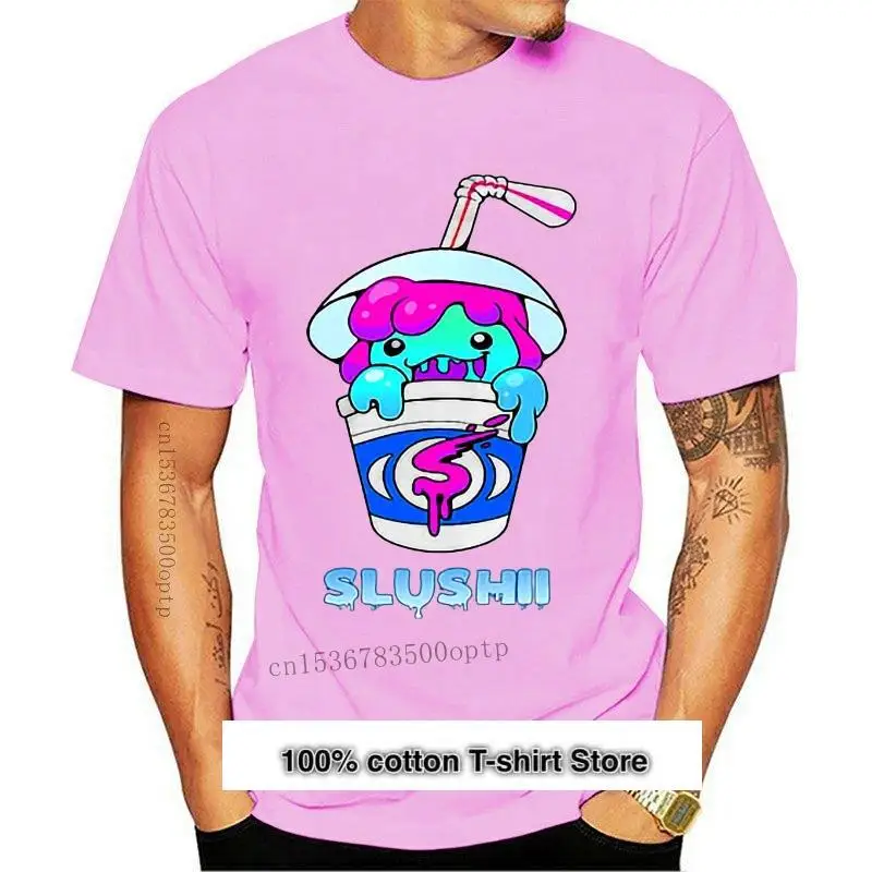 

Slushii-Camiseta blanca y negra para hombre, S-2XL