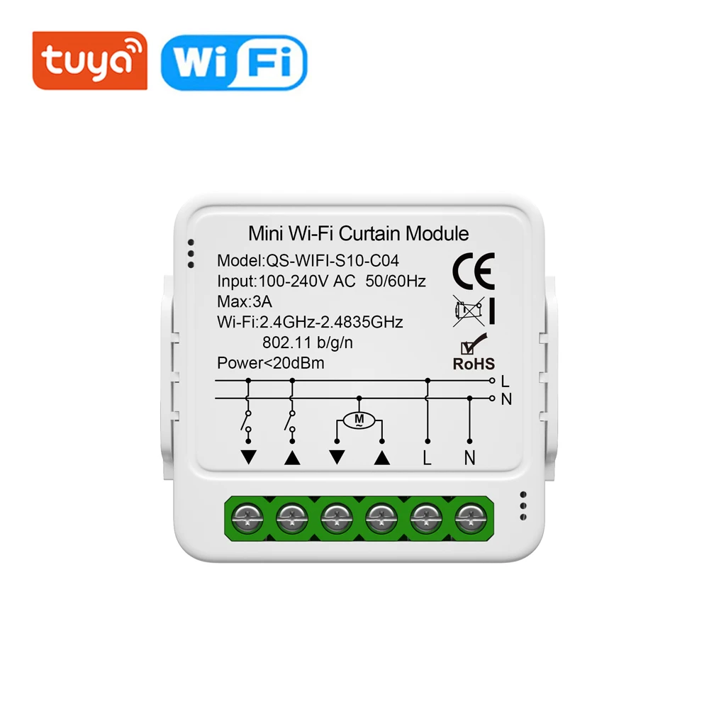 

Модуль умного управления шторами Konouyouko Tuya ZigBee WiFi