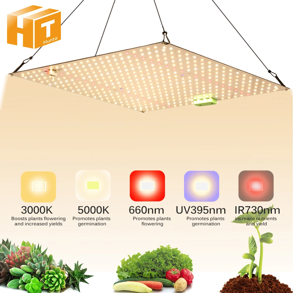1000W Samsung LM281B Full Spectrum LED Grow Light Quantum Sunlike Grow Lamp For Greenhouse Plant Growth Lighting Dimmable