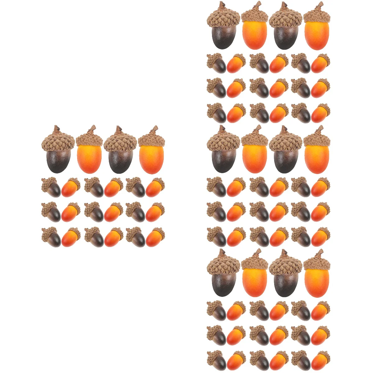 

200 pcs Lifelike Artificial Acorn Fake Acorn Craft Acorns Faux Acorn Ornaments