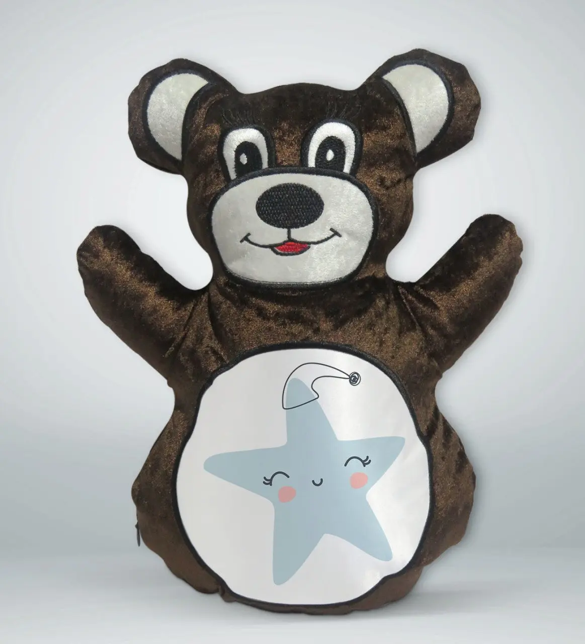 

BK подарок, милая звезда, дизайнерский коричневый Мишка Тедди yastekk-1