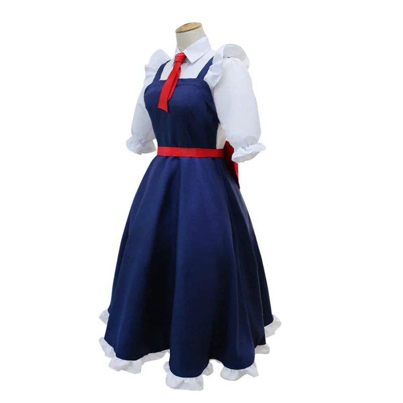 

Новинка, костюм горничной из аниме Miss Kobayashi Tohru, костюм для косплея для женщин, праздничная вечерняя Униформа lacразум Kobayashi, платье + ремень + г...