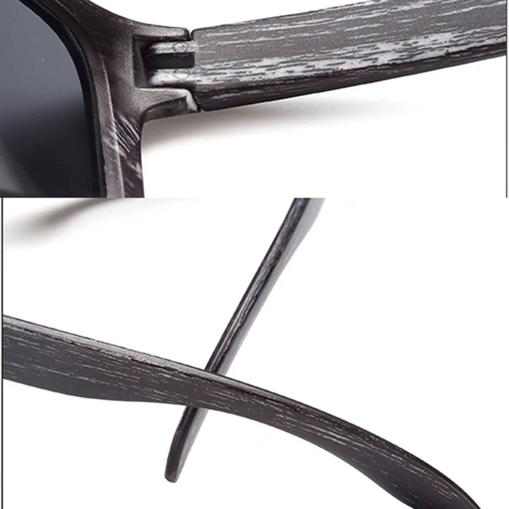 Квадратные поляризационные солнцезащитные очки из бамбукового дерева