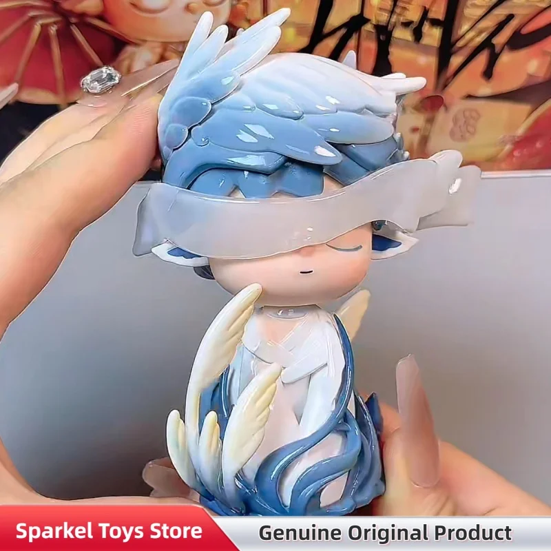 Фото Коллекционная фигурка Heyone Mimi Jiuzhou Odyssey Series Blind Box в китайском стиле, модный декор для рабочего стола, игрушка для взрослых коллекционеров №3