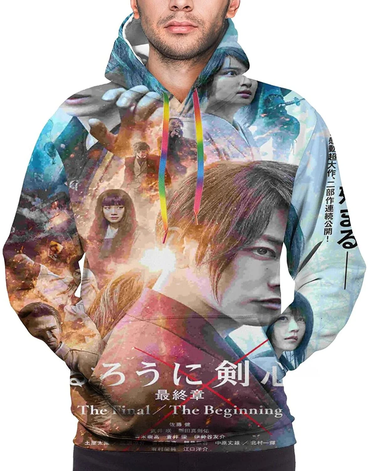 

Rurouni Kenshin Hoodies Sweatshirt Adult 3d Print Hooded Hoodie Black