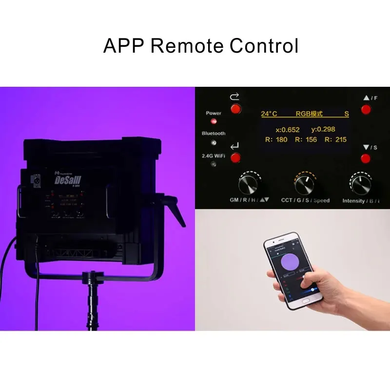 Светодиодная студийная лампа Falcon Eyes 200 Вт с управлением через приложение и 21