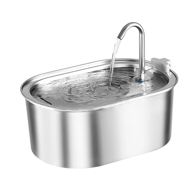

Cats Water Fountains Stainless Steel Whispering Quiet Water Dispenser 108OZ