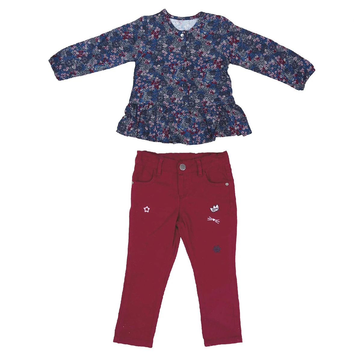 

Bebepan Star Blouse Pants Set Girl