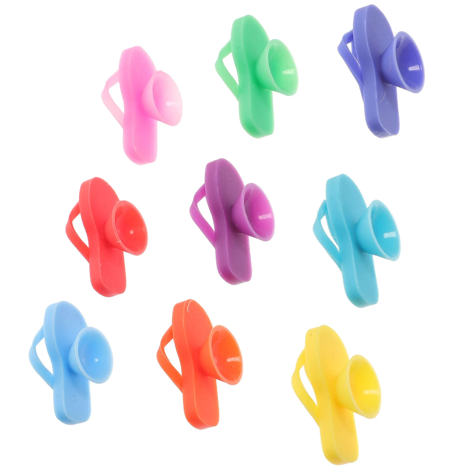 

9pcs Slipper Shaped Exquisite Party Glass Markers Glass Charm Party Marker Tiny Marker