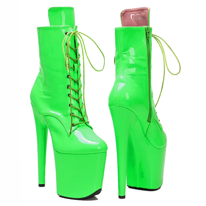 Leecabe 8inches/20cm  the newest Patent upper  heel Beautiful  Pole dance boot