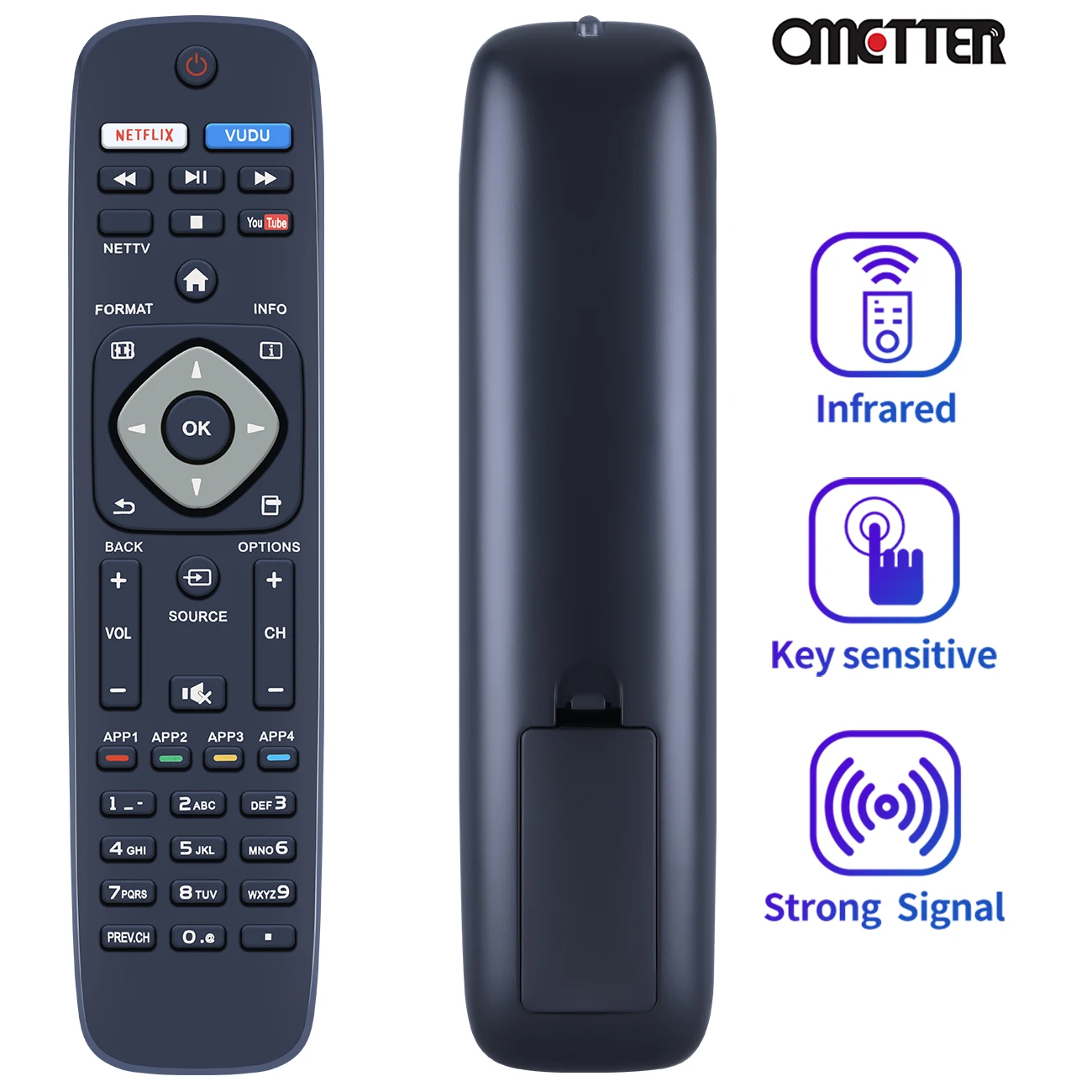 

New Universal For Philips Smart TV Remote Control NH500UP NH500UW NH503UP 43PFL4902 65PFL5602 55PFL5602 50PFL5602 43PFL5602