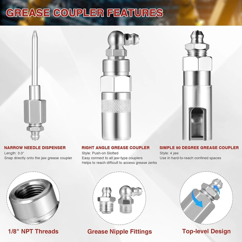 Набор муфт для смазки инструмент наконечник комплект из 28 шт. быстроразъемные