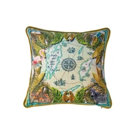 velvet floral animal cushion cover 45x45cm50x50cm soft throw pillow covers for home sofa decorative european luxury pillowcase