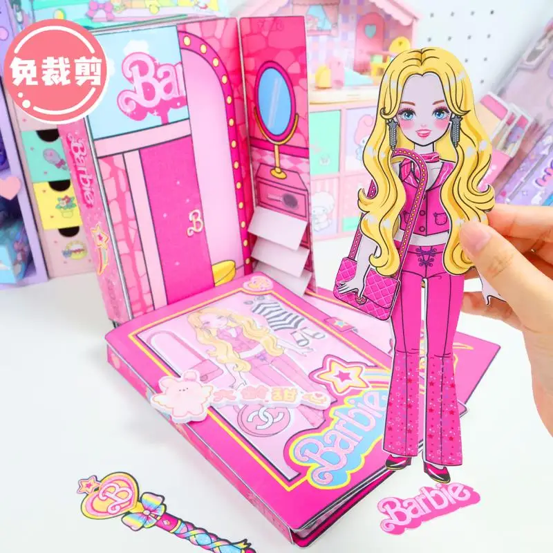 Kawaii Барби тихая Книга ручной работы искусство развития руки на способность